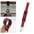 Exercise Strap Cable Pulley System Accessories Women Load 100kg Red. 