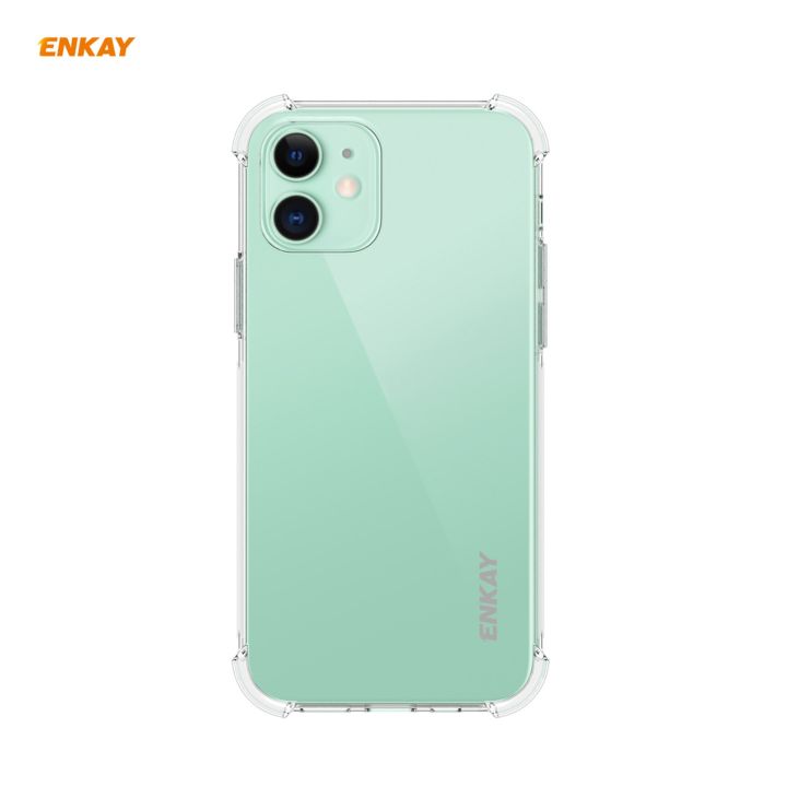 For iPhone 12 mini Hat-Prince ENKAY ENK-PC049 Clear TPU Soft Case Shockproof Cover