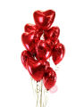 18" Inches Red Heart Shape Large 5 Pcs Foil Balloons Set for Birthday Party Decoration. 