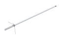 BC100: 134 to 174MHz with Cutting Chart  Length:1.7m / Radial Length:approx.52cm / Weight:1.2kg Gain:3.8dB / Max.power rating:200W / Impedance:50ohms VSWR:Less than 1.5:1 / Rated wind velocity:60m/sec. / Mast diameter accepted:30-62φ / Connector:MJ / Type. 