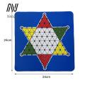 Nebula Supreme Interactive Chinese Checker Traditional Chinese Checkers Game Set Fun Family Night Board Game with Rubber Chessboard 30 Pieces Interactive Strategy Game for Kids Adults 4 Players Multiplayer Checkers. 