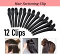 Toni & Guy Soft-Touch Sectioning Clips/Hair Styling Clips (Set of 12) - Original. 
