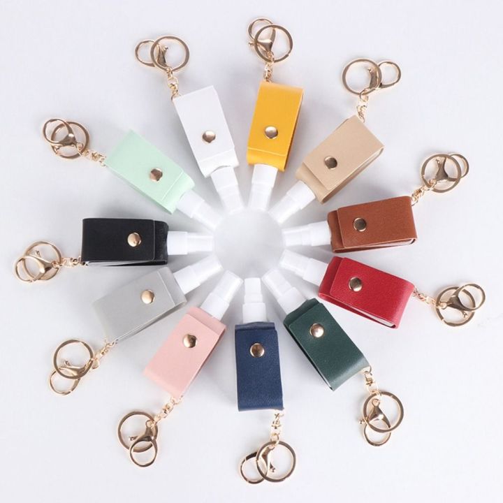 New 30ml Refillable Spray Bottle PU Portable Perfume Atomizer Bag Decoration Travel Mini Empty Bottle
