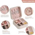 Leather Travel Jewelry Organizer Box for Women – Portable Storage Case for Hair Accessories & Rings – Classic Style – All Season. 