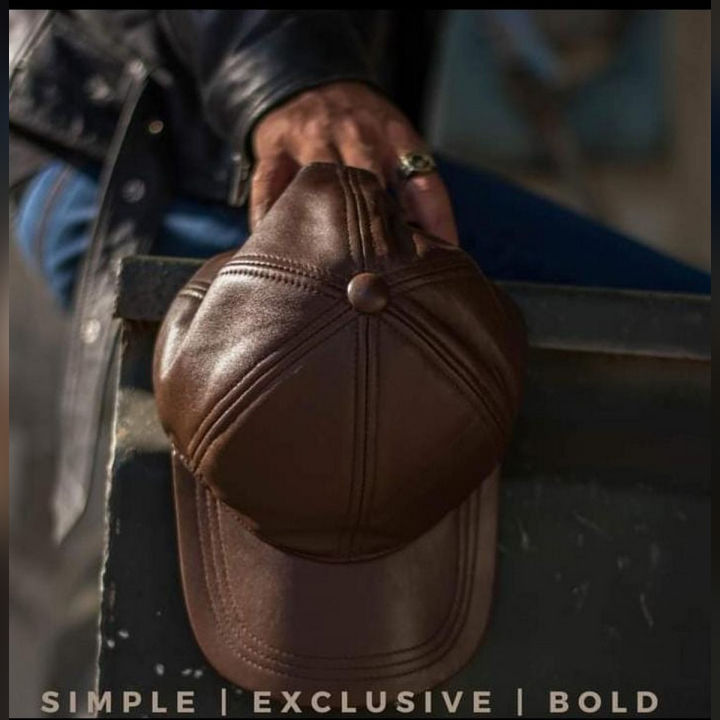 leather cap for men baseball leather cap for men fashion cap pure