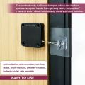 Portable Automatic Stainless Steel Door Closer Multifunctional Punch-Free Sensor Door Closer with Drawstring. 