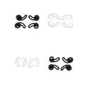 8Pair Replacement Earpads Eartips Earbuds Ear Hooks Antislip Wing Tips for Beats BeatsX Wireless In-Ear Headphone. 