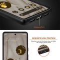 For Google Pixel 6A Solid Color Leather Skin Back Cover Phone Case. 