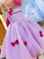 zeeniastic bow frock for baby girls from 1-10 years in multicolor. 