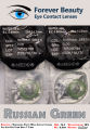 Russian Green Cosmetic Colored Contact Lenses Eye Contact Lenses Forever Beauty / Disposable Lenses / Eye Lense / Color Lense / Eye Lenses For Girls Women Men. 