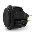 1 Pcs Sanwa OBSF-24 Arcade Fight Stick Push Button - Black. 