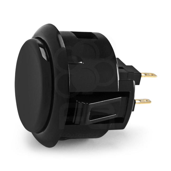 1 Pcs Sanwa OBSF-24 Arcade Fight Stick Push Button - Black