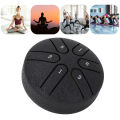 Mini Steel Drum 6 Note Compact Handpan Drum A Tune for Reduce Stress. 