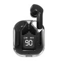 Air 31 / Air 39  Wireless Earbuds with Transparent Charging Case, Bluetooth 5.3, LED Battery Display, Heavy Bass Stereo, Noise Reduction, Crystal-Clear Audio. 