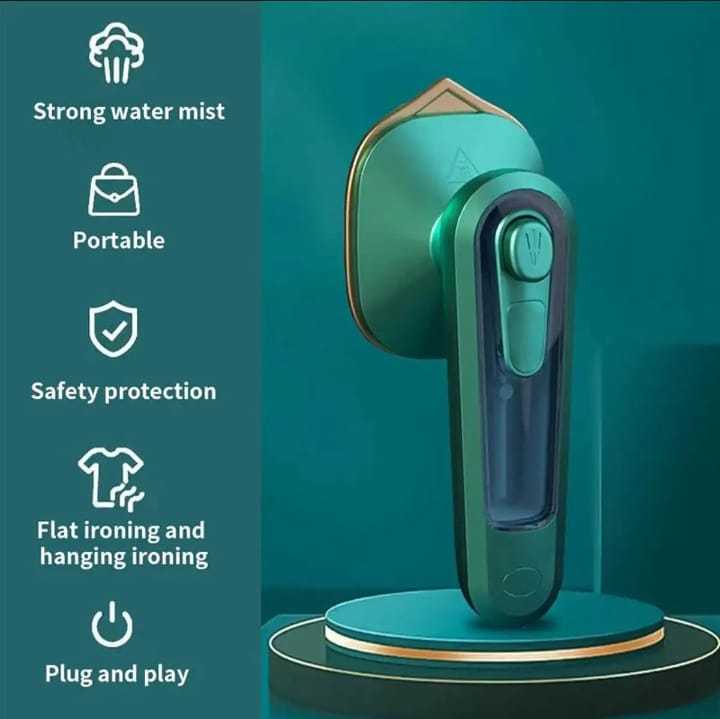 Portable Mini Electric Steam Iron | Electric Handheld Steamer Garment Clothes | Garment Steamer Clothes | Liquid Iron Steamer Garment | Iron For Home And Traveling