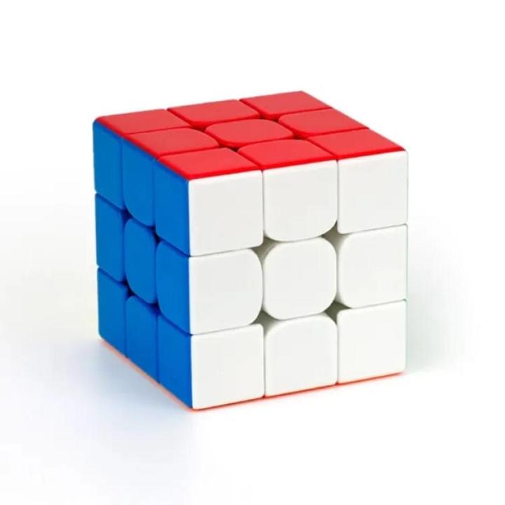 High Speed Sticker Less Magic Puzzle Cube Game Toy, QY Toys Speed Cube Puzzle (Pack of 1), Rubik Cube 3x3 Original High Quality Speed Smooth and Fast Turnin Magic Cube Puzzles Brain Teasers Toys Bright Colors