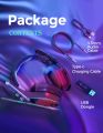 Mpow Iron Pro 2.4G Wireless Gaming Headset with detachable long braided 3.5mm cable for PS5/PS4/PC Computer Headset with Dual Chamber Driver, 7.1 Surround, Upto 17 hours of Use, Noise Cancelling Mic, 3D Bass. 