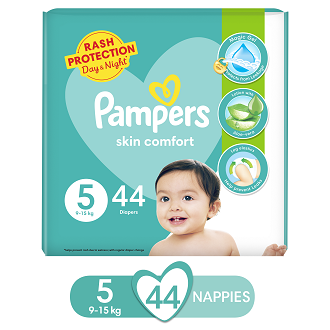 Pampers Taped Baby Diapers (Size 5 Junior, 44 Pcs)