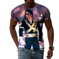 Michael Jackson 3D Print T-shirt Fashion Men O-neck T Shirts Short Sleeve Oversized Harajuku Streetwear Man Boys Kids Tees Tops. 