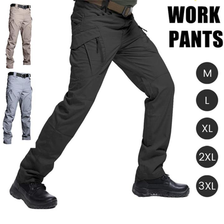 Mens Cargo Pants Work Trousers Soldier Tactical Combat Outdoor Pant Workwear - Functional and Stylish