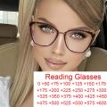 Anti Blue Light Farsightedness Glasses Women Reader Eyeglass Frames 2021 Transparent Fashion Cat Eye Optical Glasses Plus 0 ~ +6. 