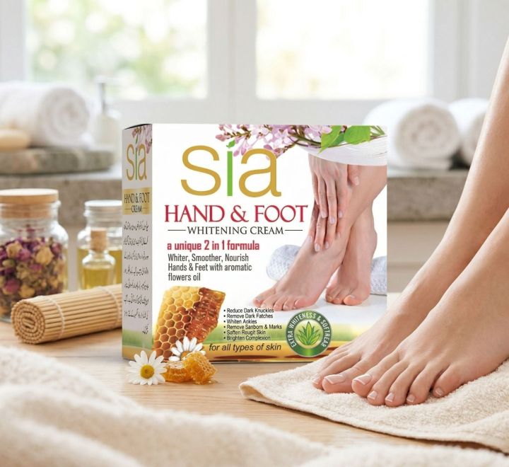 SiA Hand & Foot Whitning Cream – Skin Brightening & Deep Moisturizing ...