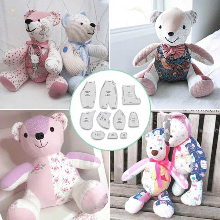 10 Pieces emory Bear Template Ruler Set Pattern Template Art Craft ...