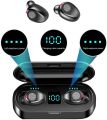 F9 TWS Earbuds - Airdots True Wireless Headphones Bluetooth 5.3 Stereo Bass Handsfree, Earphones Mic & Charging Case 3 to 5 Hours Battery Life – 2000mah Power bank - Simple and Extraordinary, Born For Music-Lightweight - Imported High Quality. 