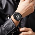 Swiss Genuine Same Automatic Men's Watch Waterproof Square Fashion Business Trends Calendar Quartz Watch Men. 