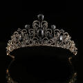 Heart-shaped Tiara Intricate 7.3cm tall Wedding-themed Crown 7 colors Headpiece for Wedding Princess Women Special occasion. 