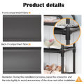 Adjustable Shoe Rack Organizer With Storage Shelf. 