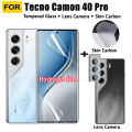 3 IN 1 Tecno Camon 40 Pro Hydrogel Soft Film for Tecno Camon 40Pro 5G Camon 40 Screen Protector Camera Lens Glass and Back Film. 