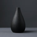 Modern Black Ceramic Flower Vase Centerpieces Office Desktop Decoration. 