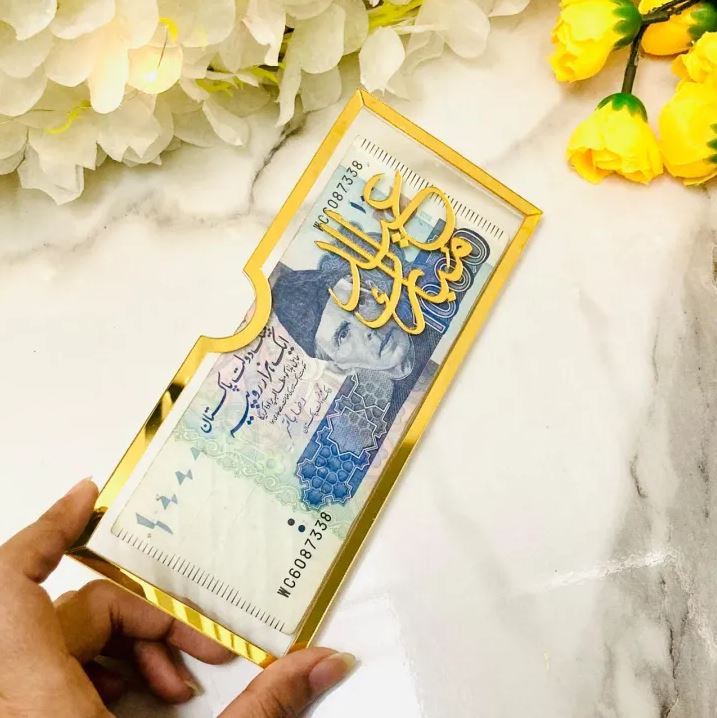Lifestyle Glory Brand Customized Eidi Envelope, Acrylic Eidi Envelopes, Eid Mubarak Envelope For Your Loved One's, Eidi Card Envelope, Eidi Holders for Kids, Eid Gifts for Kids, Eid Mubarak Gifts, Eid Cards, Gift Basket, Acrylic Eid Gifts , Eid Envelopes
