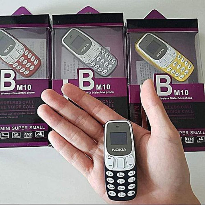 Nokia 3310 Style BM10 Mini Mobile - Finger Size Mobile - Ungli Jitna Mobile - Phone Keypad Mobile, Dual Sim, PTA Approved, Memory Card, Voice Changer, Auto Call Recording, Small and Easy to Carry