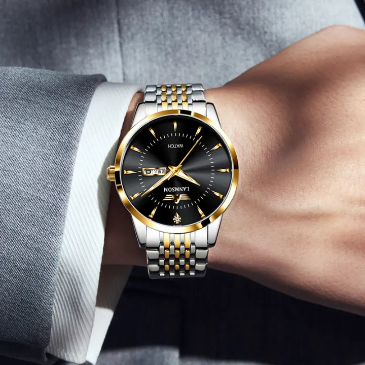 LANMSOM%20Men's%20Waterproof%20Watches,%20Casual%20Business%20Calendar%20Quartz%20Watches%20With%20Steel%20Strap%20-%20Image%207