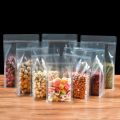 18x28 cm food Grade Clear Flat Bottom Side Gazette Pouch  100pcs/Lot. 