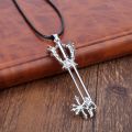 【happy one】Game Kingdom Hearts Necklace Sora Keyblade Pendant Chain Necklaces & Pendants Men Charm Gifts Jewelry. 