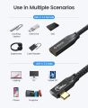 ORICO 20Gbps USB C Extension Cable Type C Extender Cord PD 100W for Xiaomi Switch Drives USB 3.2 to Extend Laptop Type-C Port. 