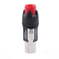 Metal 4 Pin Ohmic Connector Professional Audio Plug Stage Slightly Speaker Wire Accessories Solder-free NL4FC. 