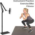 Universal Height Adjustable Floor Tablet Stand With Swivel Boom Arm Overhead Mount For Phone & Tablet. 