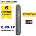 SERVICE CHEETAH 2.50-17 (6PR) (Rear Back Tyre) 100% Original Service Tyre & Tube. 