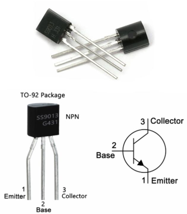 10pcs S9013 NPN power transistor 9013 TO-92
