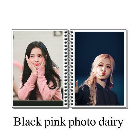 Black%20pink%20customized%20photo%20diary%20in%204x6%20inches%20with%2020/30/40%20Pages%20with%20your%20own%20photos%20l%20Black%20pink%20diary%20-%20Image%202