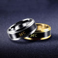 Temperature Ring Titanium Steel Emotion Feeling Intelligent Sensitive Rings for Women Men Waterproof Jewelry. 