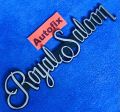 Toyota Crown Royal Saloon Rear Plastic Emblem (Imported) Silver n Black 01 PC. 