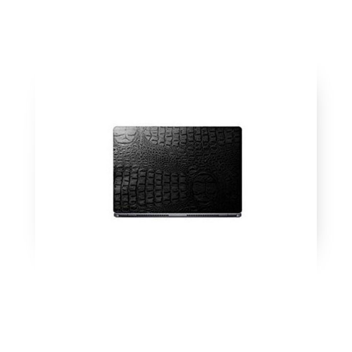 Universal Laptop Back Skin Crocodile Texture - Black
