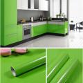 108 Inch Wallpaper PVC Sheet For Kitchen Cabinet Door Wall Table Fridge - Green. 