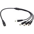 CoCar DC in hollow plug to socket, extension cable, DC power, 5.5 mm x 2.1 mm plug for car parking systems power, reversing camera monitor CCTV with LED strip.. 