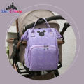 Disney Mickey New Diaper Bag Backpack Cartoon Fashion Pregnant Women's Bag Large Capacity Multi functional USB Baby Diaper Bag. 